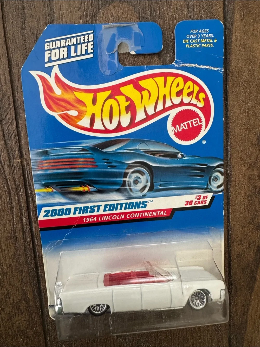 Hot Wheels 2000 First Editions 3 of 36 1964 Lincoln Continental Car Box Damage